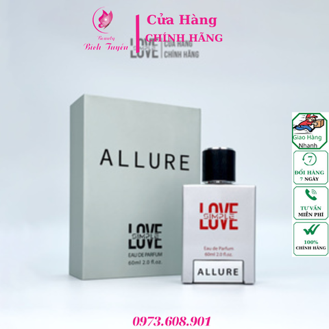 Nước Hoa Nam ALLURE SIMPLE LOVE  60ml