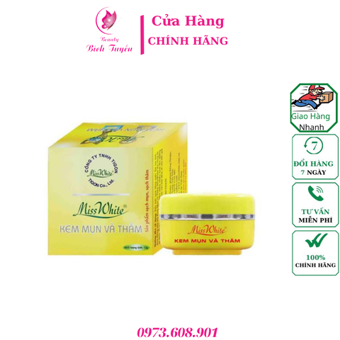 KEM MỤN VÀ THÂM – MISSWHITE – TIGON – 12g