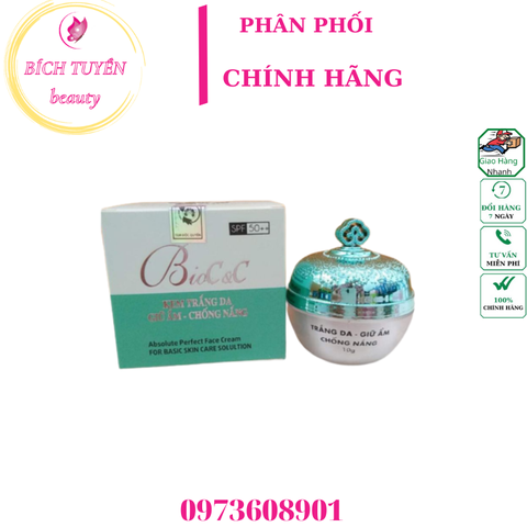 KEM TRẮNG DA GIỮ ẨM CHỐNG NẮNG BIOC&C 10G