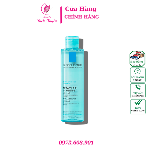 Nước tẩy trang La Roche-Posay Ultra Oily Skin cho da dầu mụn 400ml