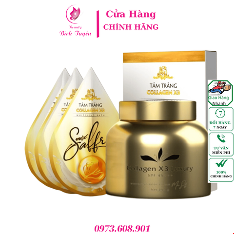 Bộ Đôi Dưỡng Trắng Kem Body & Tắm Trắng Collagen X3