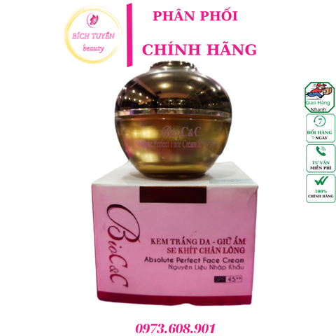 kem dưỡng trắng da giữ ẩm se khít lỗ chân lông Bioc&c cream - biocc cream 15g