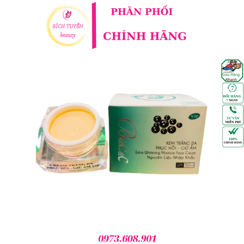 kem dưỡng trắng da giữ ẩm se khít lỗ chân lông Bioc&c cream - biocc cream 20g