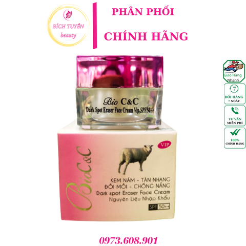 KEM NÁM TÀN NHANG ĐỒI MỒI CHỐNG NẮNG BIOC&C 20G