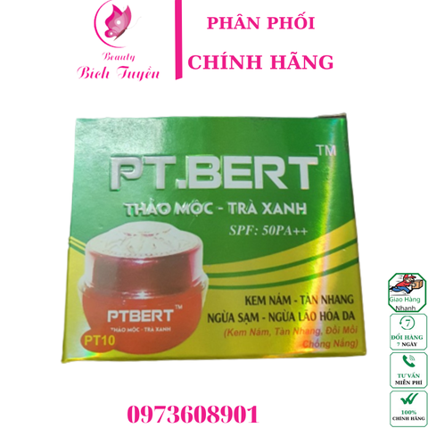 Kem Nám Tàn Nhang Ngừa Sạm Ngừa Lão Hóa Pt Bert Thảo Mộc Trà Xanh 15G