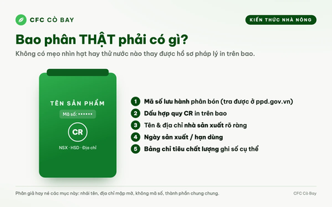 Làm sao biết bao phân đang cầm là thật hay giả?