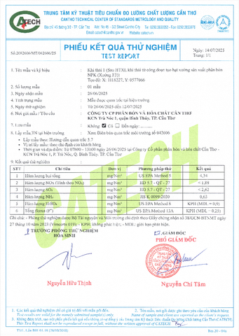 CFC - Kết quả quan trắc môi trường quý II