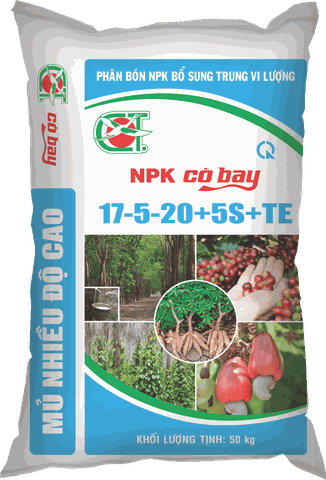 PHÂN BÓN 17-5-20+5S+TE