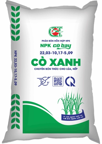 PHÂN BÓN NPK CÒ XANH 22-10-5