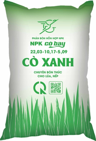 PHÂN BÓN NPK CÒ XANH 22-10-5