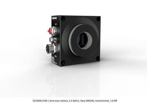 VCS2000-0100 | Area scan camera, 2.5 Gbit/s, Sony IMX296, monochrome, 1.6 MP