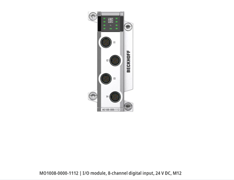 MO1008-0000-1112 | I/O module, 8-channel digital input, 24 V DC, M12