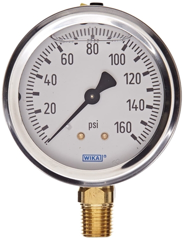 Đồng hồ đo áp suất mặt dầu Wika