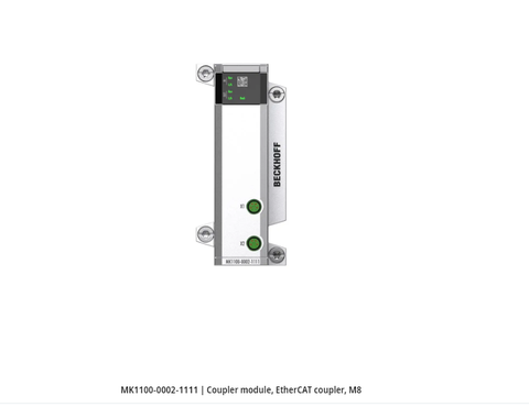 MK1100-0002-1111 | Coupler module, EtherCAT coupler, M8