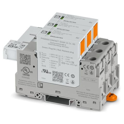 Thiết bị chống sét Phoenix Contact VAL-US-SPP-600D/40/3+0-R - 1790793
