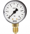 MODEL 111.10 BOURDON TUBE PRESSURE GUAGE ABS PLASTIC OR PAINTED STEEL CASE STANDARD SERIES – LOWER MOUNT