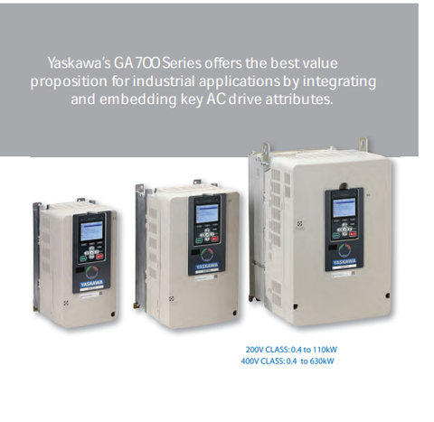 Biến tần AC cho ứng dụng công nghiệp Yaskawa GA700