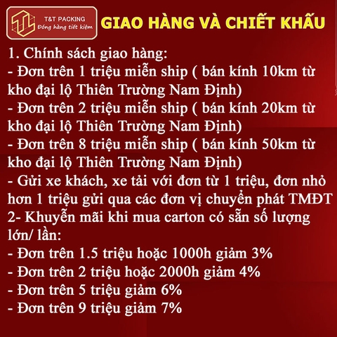 NAM ĐỊNH BÁO GIÁ HỘP CARTON, BĂNG DÍNH, XỐP HƠI CẬP NHẬT NGÀY 15/04/2024