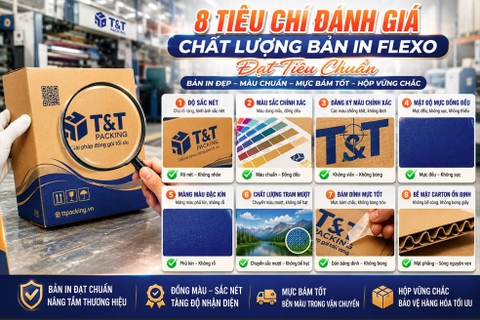 Các Tiêu Chí Đánh Giá Chất Lượng Bản In Flexo Trên Thùng Carton Đạt Tiêu Chuẩn