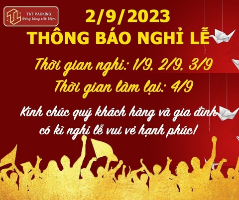 Lịch nghỉ lễ Quốc Khánh 2/9/2023