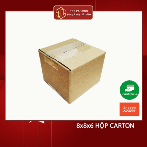 8x8x6 50 cái Hộp carton ship COD