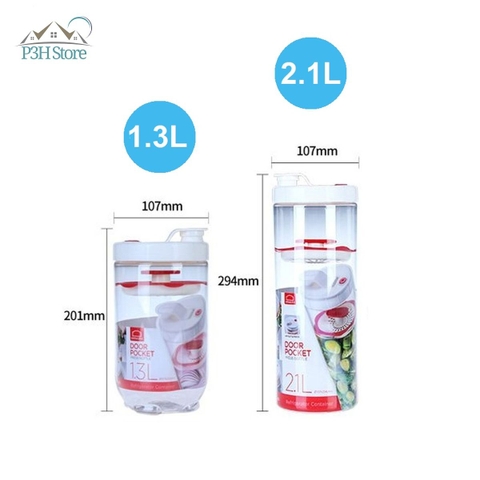 Hũ muối dưa cà có lưới chèn Lock&Lock hộp bảo quản thực phẩm dung tích 1.3L INL412  2.1L INL413