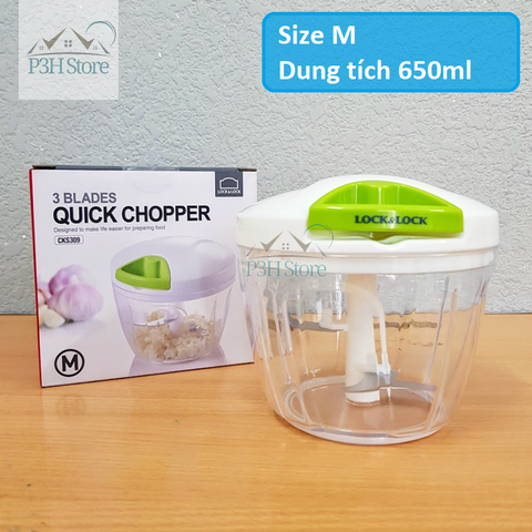 Dụng cụ băm xay tỏi ớt rau củ quả Lock&Lock các size CKS302 CKS308 CKS309 CKS310