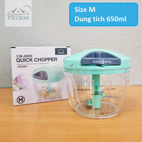 Dụng cụ băm xay tỏi ớt rau củ quả Lock&Lock các size CKS302 CKS308 CKS309 CKS310