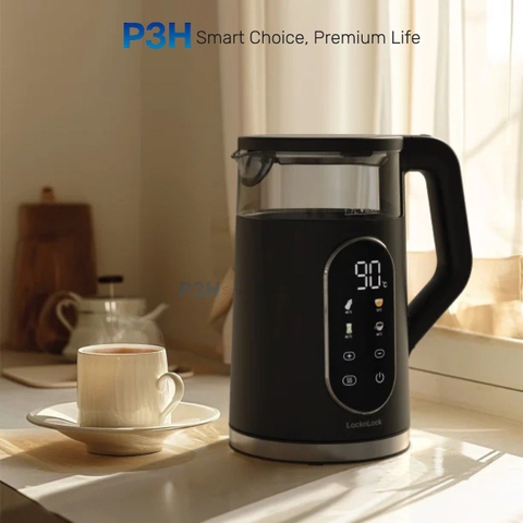 Ấm đun siêu tốc LocknLock Digital electric kettle 1.7L- Màu đen EJK286BLK P3H