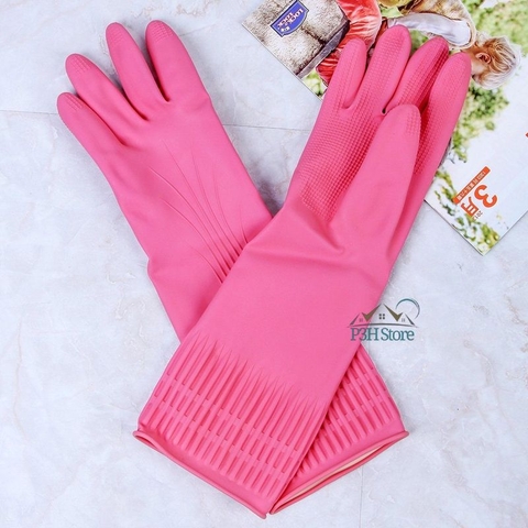 Bao tay găng tay rửa chén cao su tự nhiên Lock&Lock ETM805P ETM804Y ETM803Y