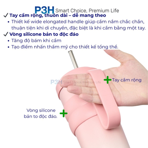 Bình Giữ Nhiệt ruột phủ sứ Inochi Fuji Charm 750ml Phong Cách, Bền Bỉ và Tiện Lợi P3H