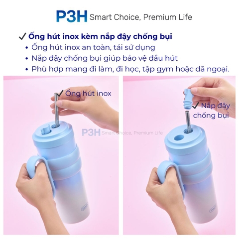 Bình Giữ Nhiệt ruột phủ sứ Inochi Fuji Charm 750ml Phong Cách, Bền Bỉ và Tiện Lợi P3H