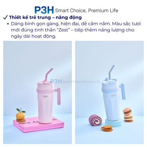 Bình Giữ Nhiệt Fuji Zest Inochi Tươi Mới Mỗi Ngày, Giữ Trọn Nhiệt Độ P3H