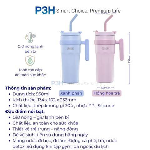 Bình Giữ Nhiệt Fuji Zest Inochi Tươi Mới Mỗi Ngày, Giữ Trọn Nhiệt Độ P3H