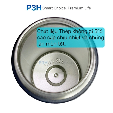 Bình giữ nhiệt Kims Cook 520ml thép không gỉ SUS316 cao cấp nắp vặn kín hơi dây xách tiện lợi XB-19124 P3H Store