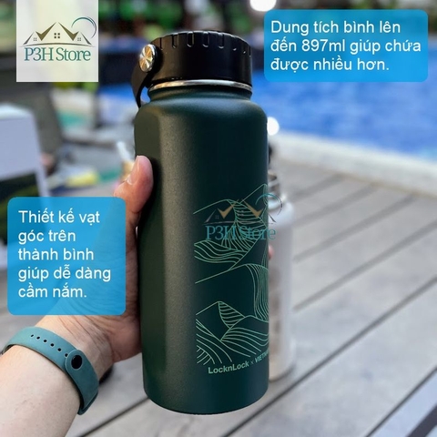 Bình giữ nhiệt Lock&Lock 897ml Riga Tumbler Vietnam Edition LHC4160