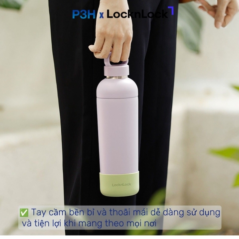 Bình Giữ Nhiệt LocknLock 700ml Balance Fit LHC4400 Chỉ Dùng Đồ Uống Lạnh mở nắp dùng được như ly giữ nhiệt P3H