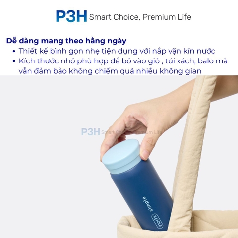 Bình Giữ Nhiệt Mini Inochi Fuji Cylin 200ml – Nhỏ Gọn, Đẹp Tinh Tế, Mang Đi Mọi Nơi P3H