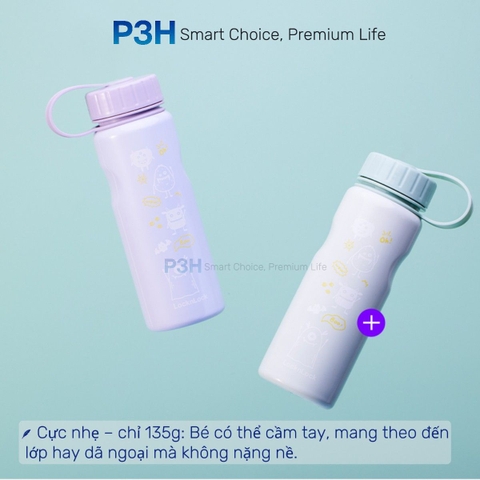 Bình Nước Đổi Màu LocknLock LHC7005 School Fit Switch Color 500ml Thép Không Gỉ Nhẹ Gọn P3H