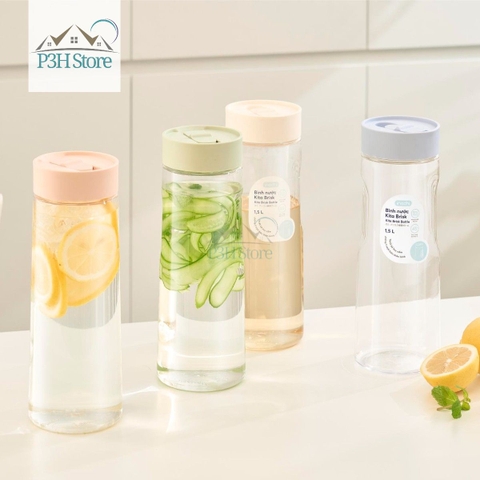 Bình đựng nước nắp trượt 1.5L Inochi Kita Brisk BPA FREE nhiêu màu dùng đựng nước ép hoa quả K2204 P3H Store