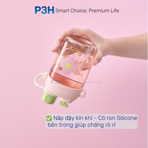 Bình nước nhựa Tritan Inochi Kita GLEE 560ml nhỏ gọn cá tính dễ dàng mang theo hằng ngày P3H