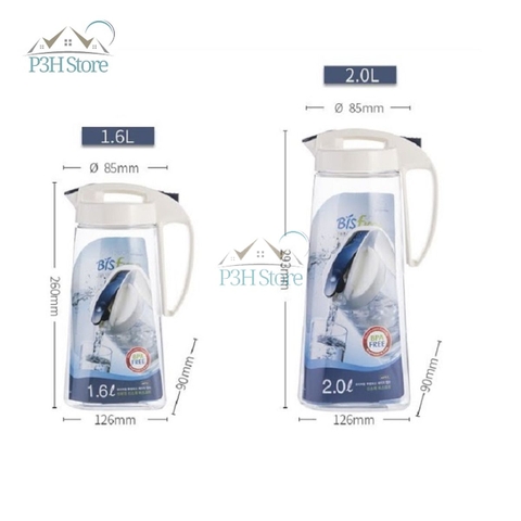 Bình nước Lock&Lock nhựa Tritan Bisfree One Touch dung tích 1.6L/2L ABF631 ABF632