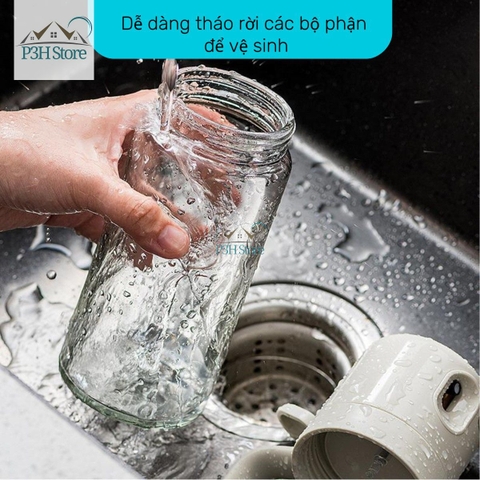 Bình xịt dầu kiêm rót dầu tự động 2in1 bằng thủy tinh dung tích 550ml Pinmoo AAB072