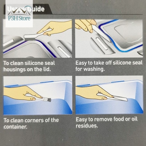 Bộ 2 bàn chải vệ sinh các khe Lock&Lock ETM415 chà phủ được các rảnh nhỏ hẹp p3hstore