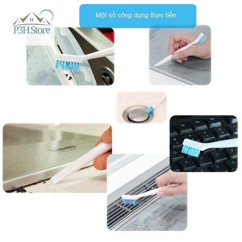 Bộ 2 bàn chải vệ sinh các khe Lock&Lock ETM415 chà phủ được các rảnh nhỏ hẹp p3hstore