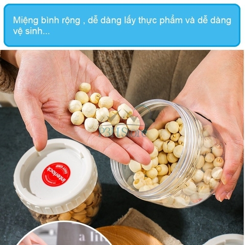 Bộ 9 hộp Interlock Lock&Lock bảo quản thực phẩm , đựng gia vị INL302S9