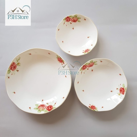 Bộ chén dĩa sứ 23 món Lock&Lock The Rose SLT662