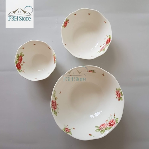 Bộ chén dĩa sứ 23 món Lock&Lock The Rose SLT662