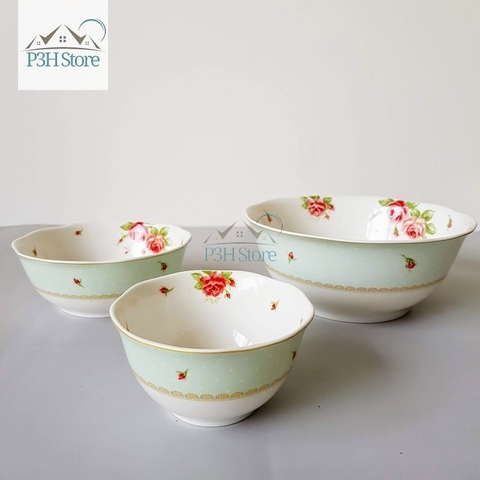 Bộ chén dĩa sứ 23 món Lock&Lock The Rose SLT662