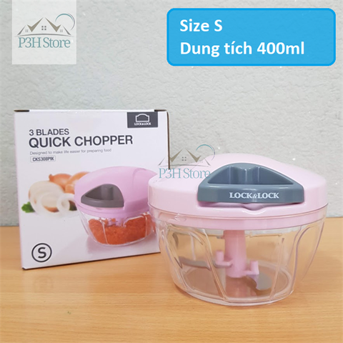 Dụng cụ băm xay tỏi ớt rau củ quả Lock&Lock các size CKS302 CKS308 CKS309 CKS310